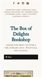 Mobile Screenshot of boxofdelightsbooks.com